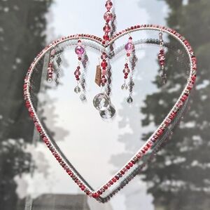 Handmade Wire Wrapped Heart Suncatcher